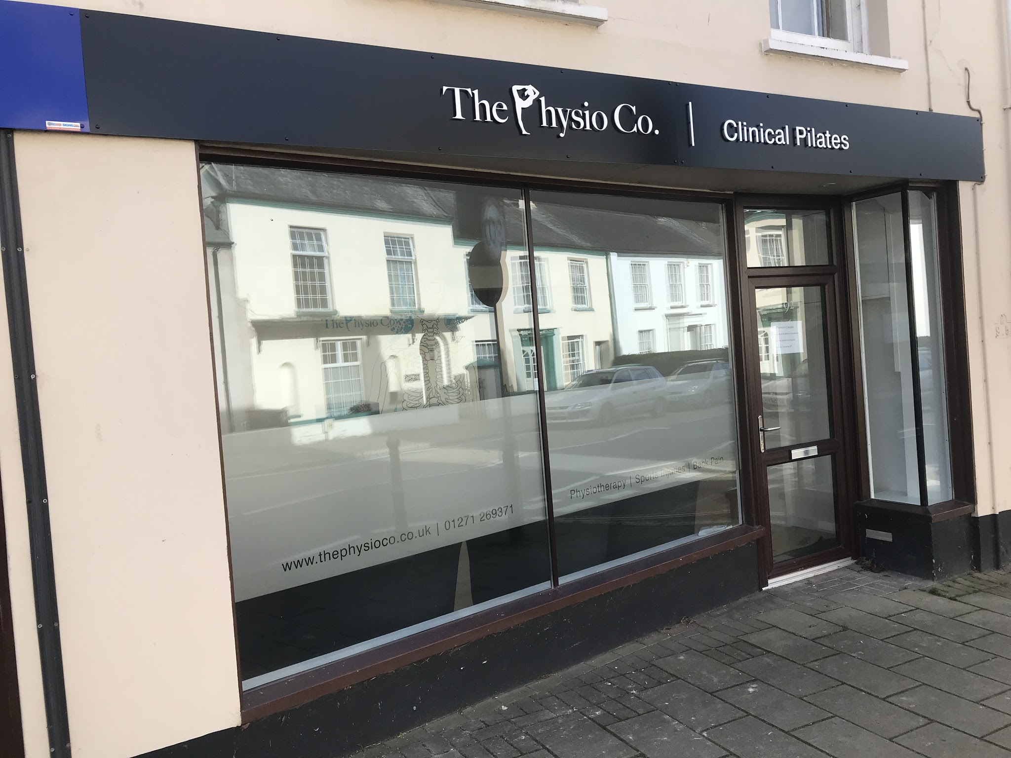 The Physio Co. shopfront at 92 Newport Road, Barnstaple